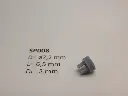 Kardankupplungshalter ø 7.2 x 6.5 für 2 mm Welle