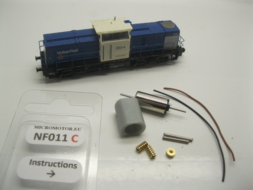 [NF011C] Fleischmann V110, DR 110-112, 114, DB 203-204, RRF/BAM 20, Spitzke , Volker Rail, Railion 204, SBB 203