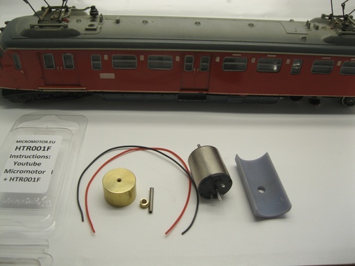 [HTR001] Micromotor HTR001F Umbausatz für Trix Express / International / Punktkontakt u.s.w.