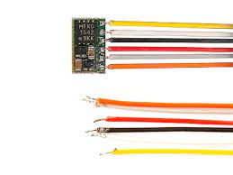 [830591] Nano-Lokdecoder PD05A-3 Mit 6 Anschlusslitzen, Länge ca. 145 mm 2. Generation SX1 SX2 DCC
