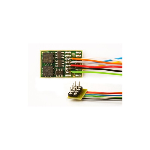 [830609] Fahrzeugdecoder DH16A-2 SX1 SX2 & DCC mit Anschlusskabel für NEM 652