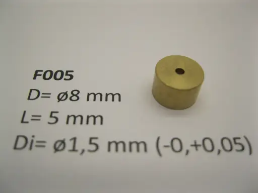[F005] Schwungmasse  ø8 mm x 5 mm x ø1,5 mm