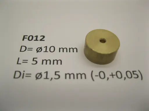 [F012] Schwungmasse ø10 mm x 5 mm x ø1,5 mm