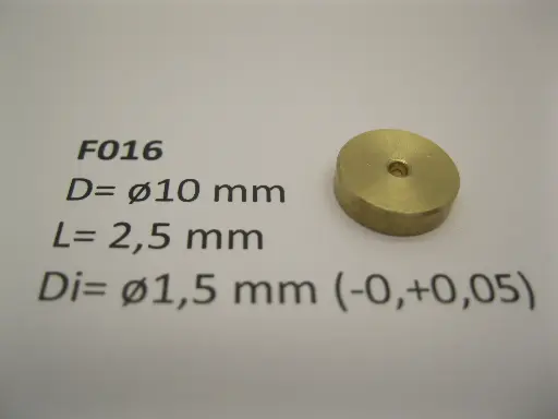 [F016] Schwungmasse ø10 mm x 2,5 mm x ø1,5 mm