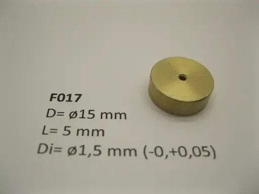 [F017] Schwungmasse ø15 mm x 5 mm x ø1,5 mm