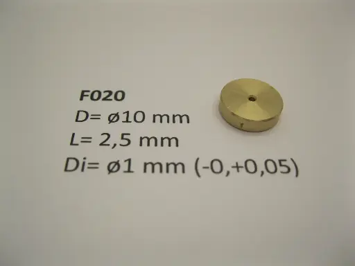 [F020] Schwungmasse ø10 mm x 2,5 mm x ø1 mm
