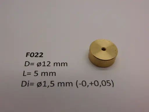 [F022] Schwungmasse ø12 mm x 5 mm x ø1,5 mm