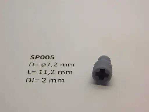 [SP005] Kardankupplungshalter ø 7.2 x 11.2 mit Kreuz für 2 mm Welle